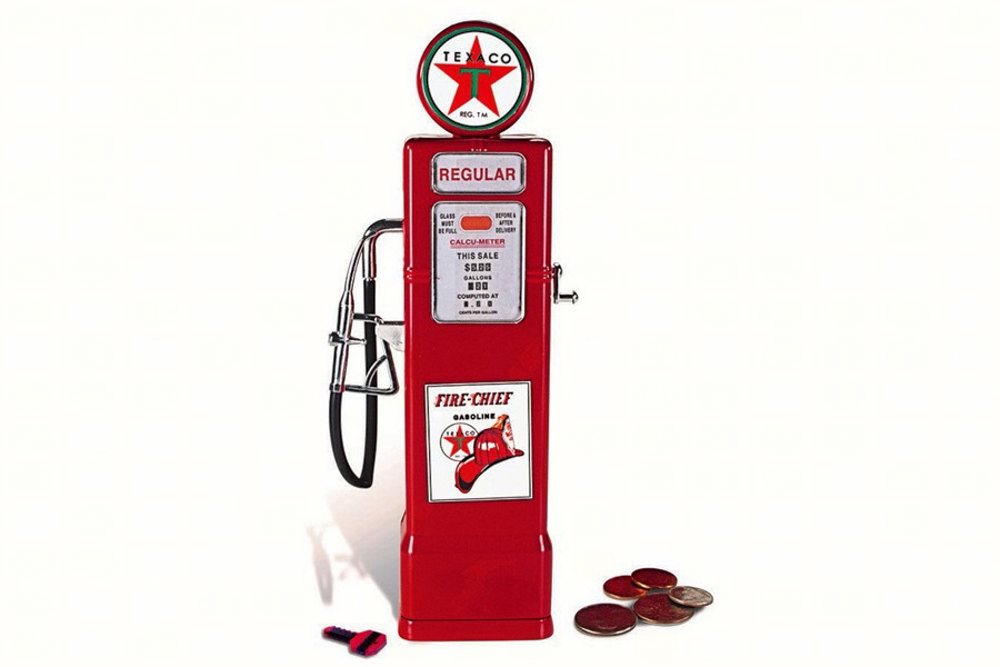 Texaco Fire Chief Vintage Gas Pump Coin Bank - Texaco 0620 1/8 Scale Figur - Bild 1 von 2