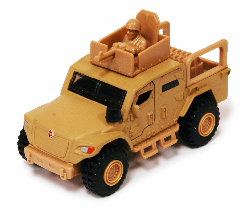 Camión militar Husky International MXT-MV torreta artillero showcasts 4,5" diecast - Imagen 1 de 2