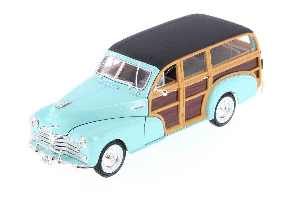 1948 Chevy Fleetmaster, Surf Green - Welly 22083 Maßstab 1:24 Diecast - Bild 1 von 4