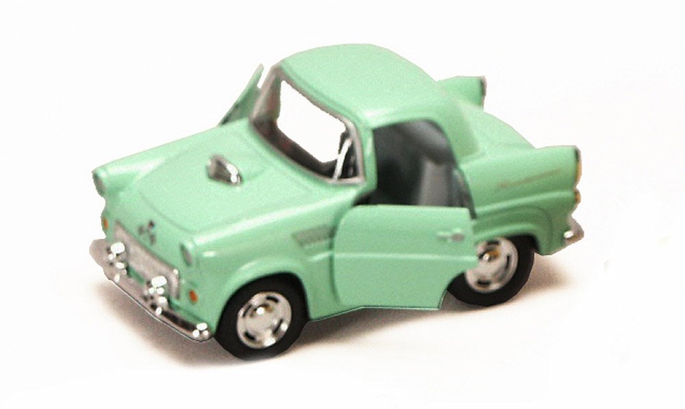 Ford Thunderbird 1955, verde - Kinsmart 4022D - 4" modelo de coche de juguete fundido a presión - Imagen 1 de 2
