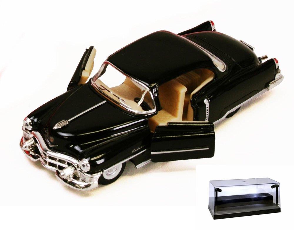 DIECAST AUTO MIT LED-VITRINE 1953 CADILLAC SERIE 62 SCHWARZ KINSMART 5339D 1/43 - Bild 1 von 3