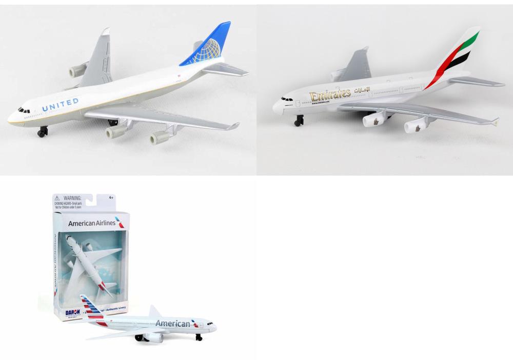 United Emirates American Airlines Druckguss Flugzeug Paket 3x5,5" Druckguss Flugzeuge - Bild 1 von 4