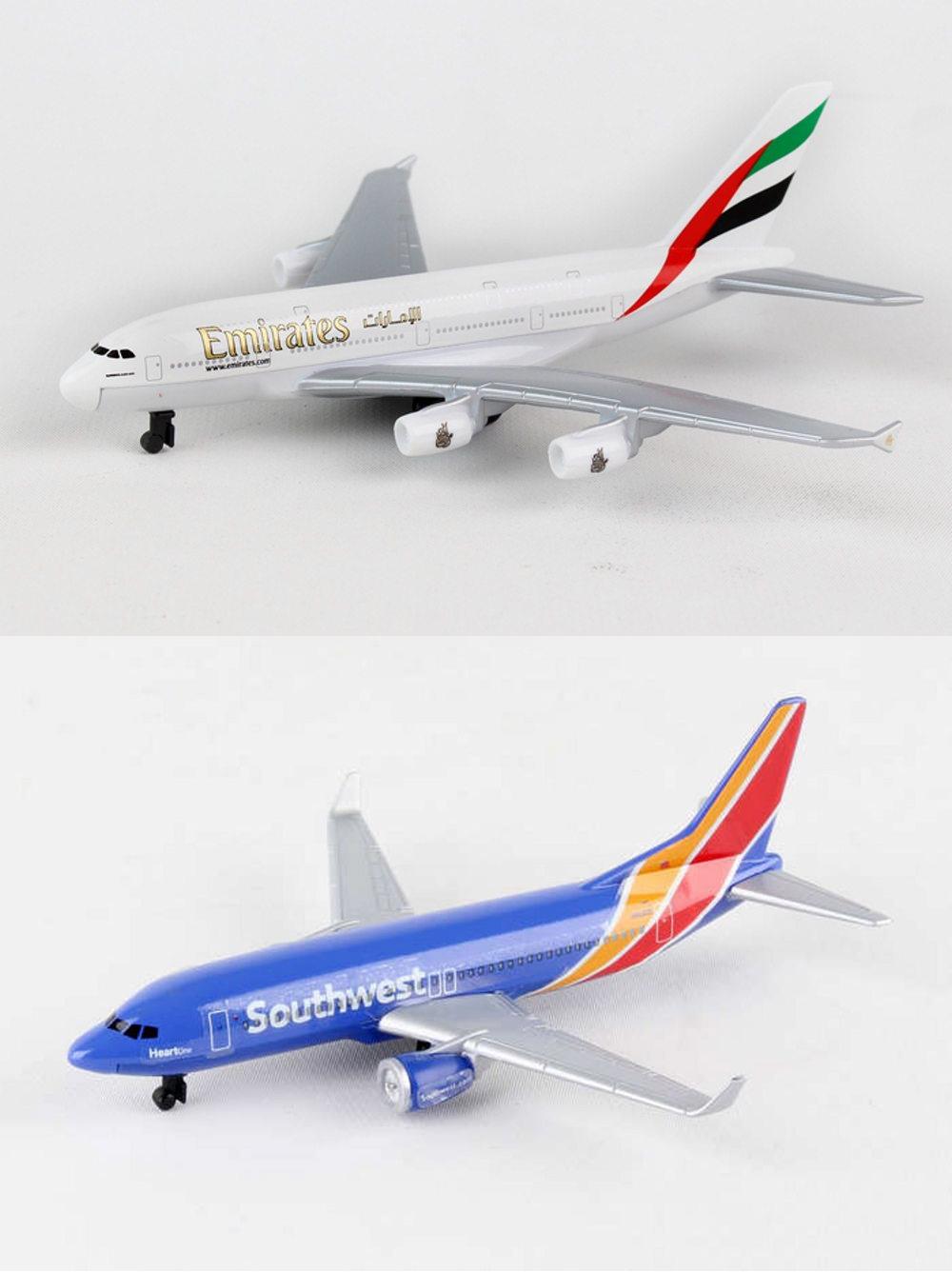Emirates, Southwest Airlines Diecast Airplane Package Two 5.5" Diecast Planes - Picture 1 of 3