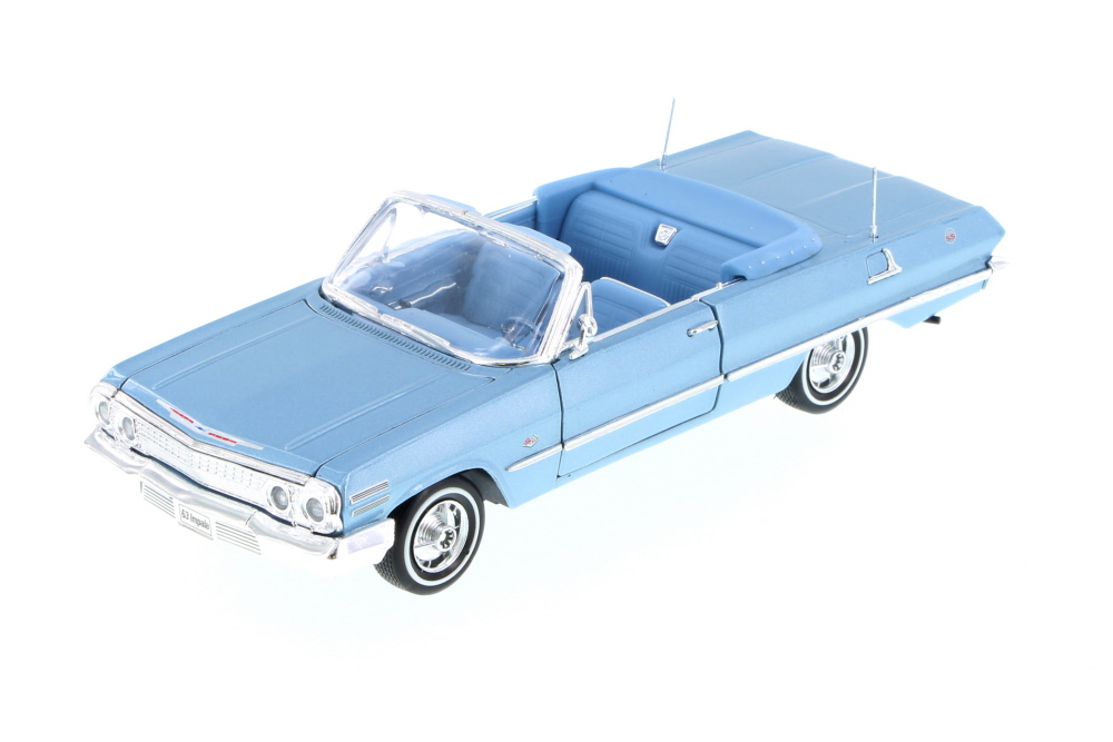 ウェリー 1/24 1963 シボレー インパラ SS コンバー - BLUE ウェリー Mijo 1/24 1963 シボレー インパラ SS コンバーチブル