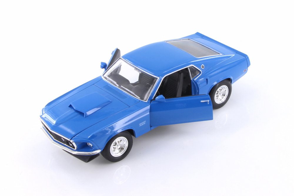 1969 Ford Mustang Boss 429 Hardtop Welly 24067/4D Maßstab 1:24 Diecast Auto - Bild 1 von 4