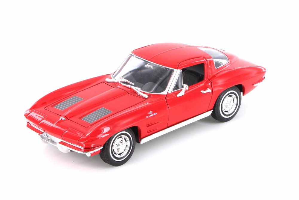 1963 Chevy Corvette Hardtop Welly 24073/4D Maßstab 1:24 Druckguss Auto - Bild 1 von 5