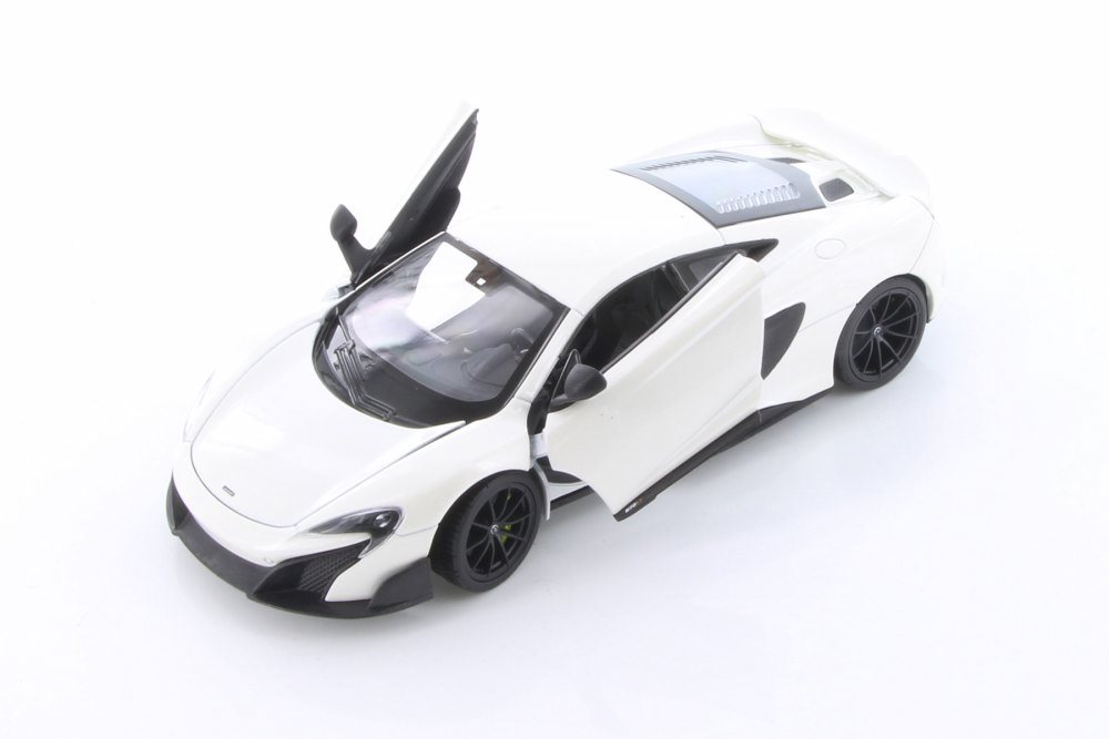 McLaren 675LT Hardtop, White – Welly 24089/4D – 1/24 scale Diecast Model Toy Car