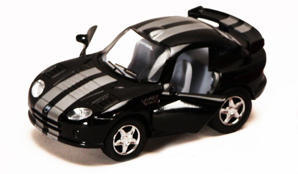 Dodge Viper GTS-R, negro - Kinsmart 4020D - 4" modelo de coche de juguete fundido a presión - Imagen 1 de 2