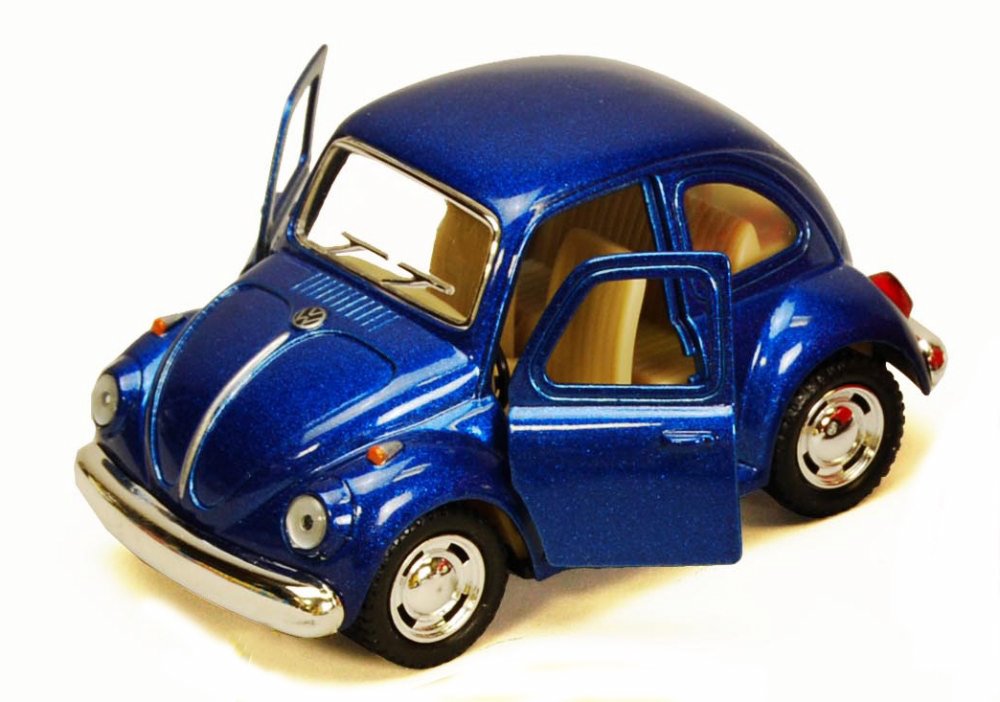 Volkswagen Classic Beetle Blue Kinsmart 4026D 1967 3,75 modelo de coche diecast - Imagen 1 de 2