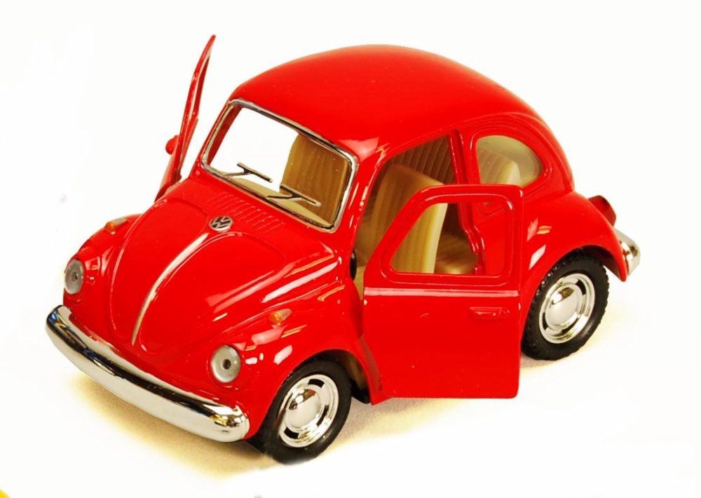 Volkswagen Classic Beetle Red Kinsmart 4026D 1967 3,75 modelo de coche diecast - Imagen 1 de 2